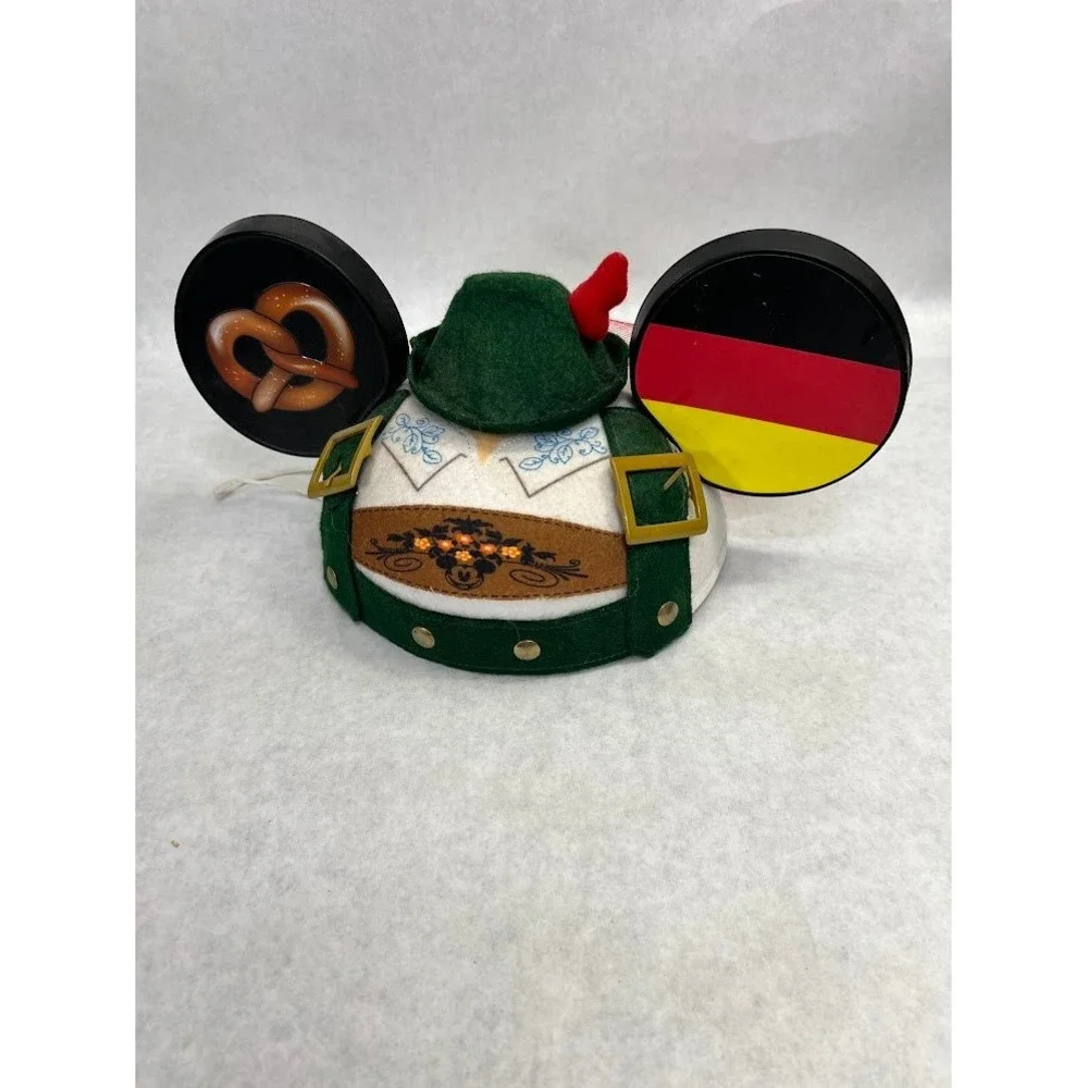 Disney Epcot Germany Mickey Ear Hat Lederhosen Pretzel Oktoberfest World Show